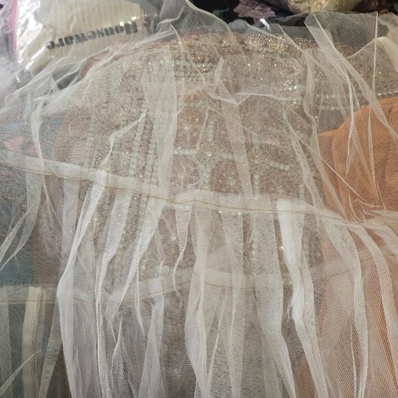 Orange & Gold Embroidered Lehenga FREE Matching Khussa Shoes - Picture 4 of 11